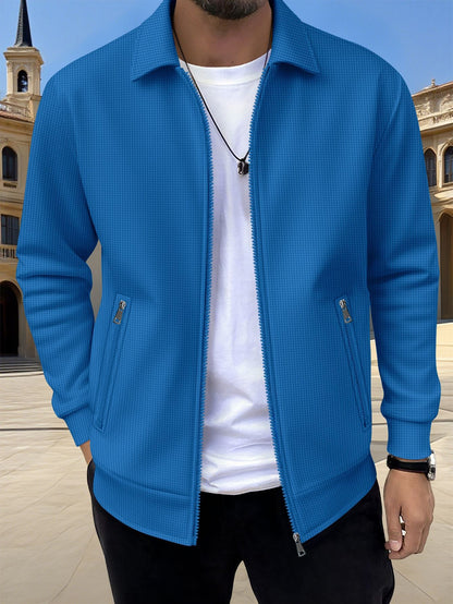 Herren Strickjacke Modern mit Reißverschlusstaschen Trendig