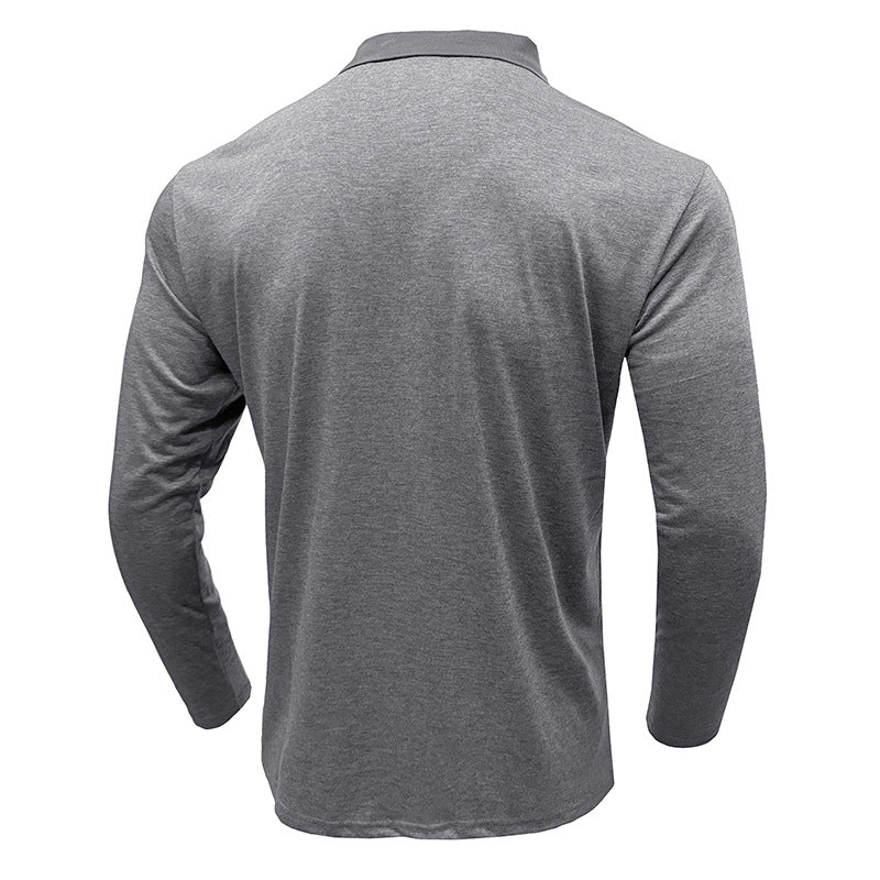 Herren Polo-Shirt Langarm Streifen Modern