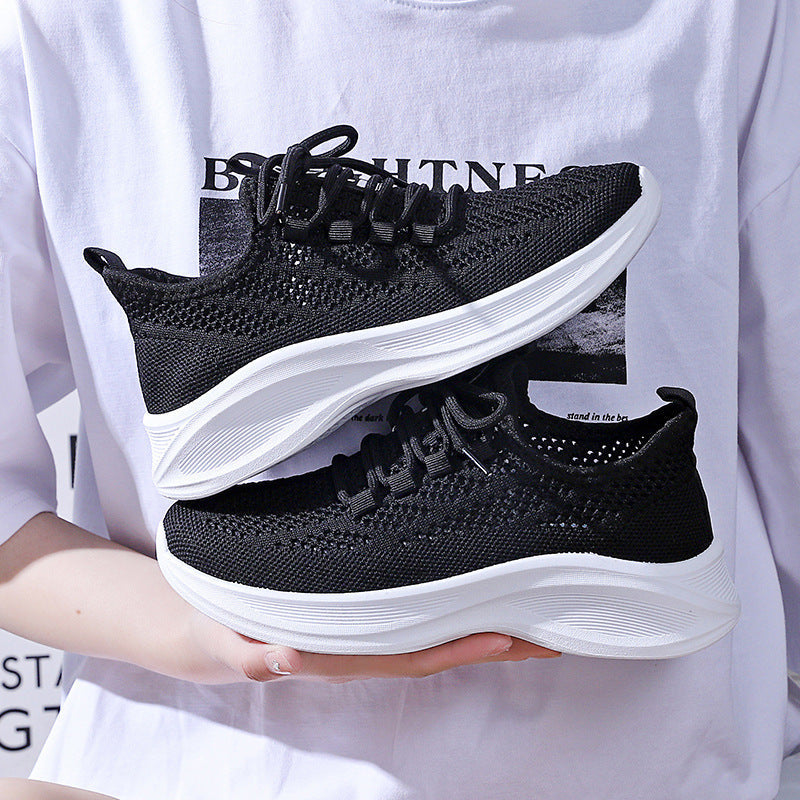 Damen Sneaker Sport Freizeit Mesh Atmungsaktiv Komfort