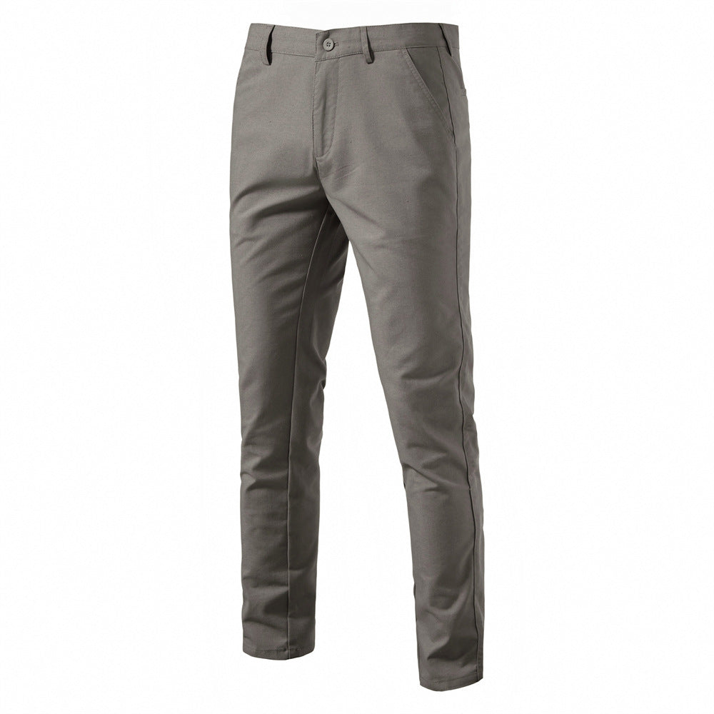 Herren Chino Hose Bequem Elastisch Slim Fit