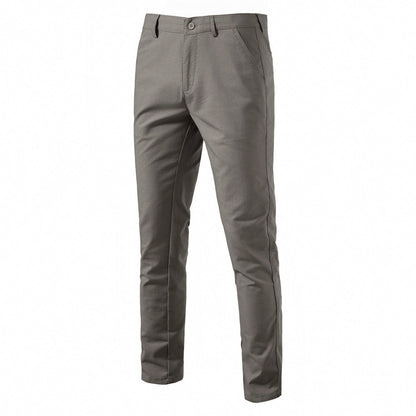 Herren Chino Hose Bequem Elastisch Slim Fit