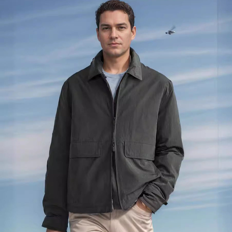 Herren Jacke Lässig Modern mit Taschen - BerlinGlamour