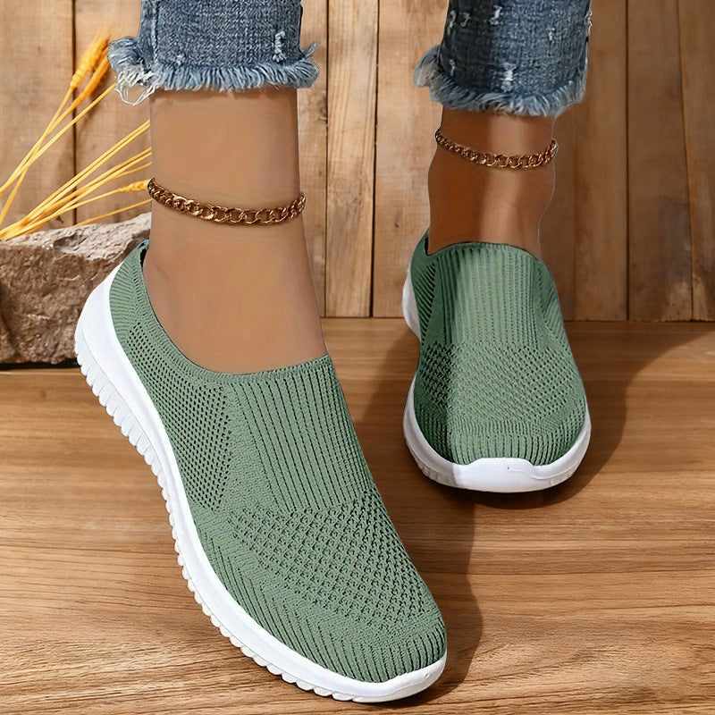 Damen Sneaker Sportlich Slip-On bequem
