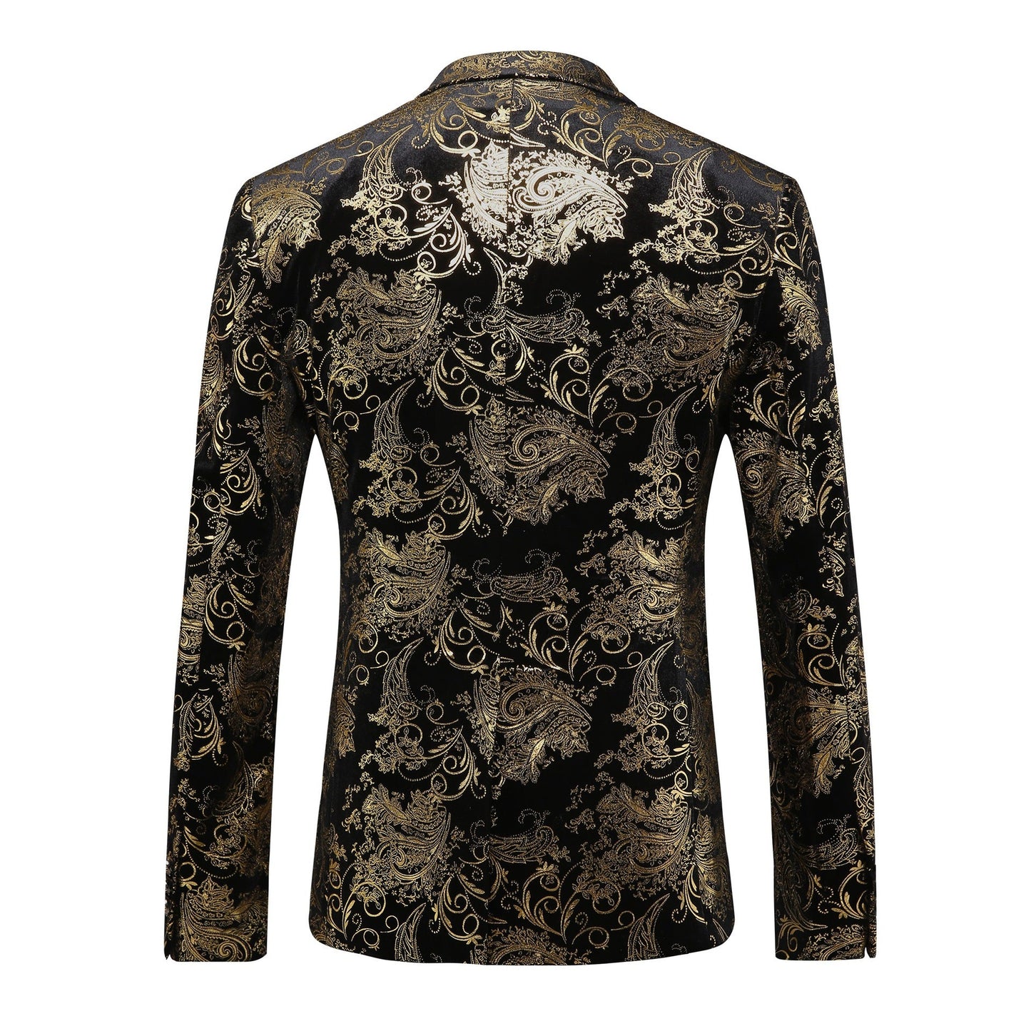 Herren Smokingsanzug Blazer Elegant mit Pailletten Muster