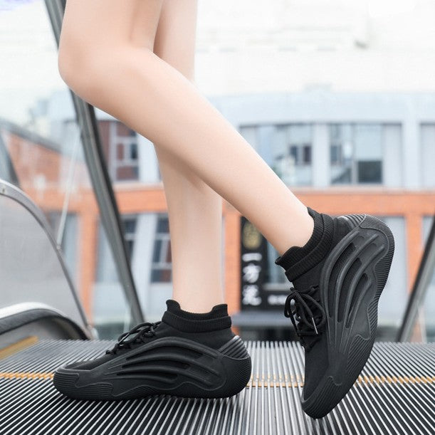 Damen Sneaker Sportlich Leichtlaufend mit elastischem Obermaterial