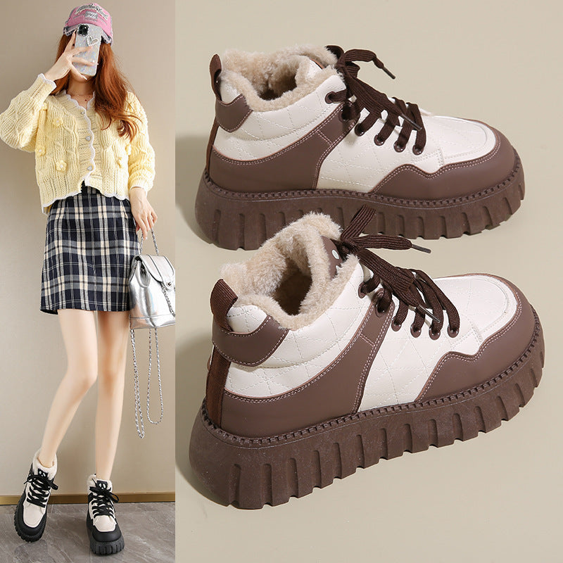 Damen Sneaker High-Top Weich Bequem Rutschfest - BerlinGlamour