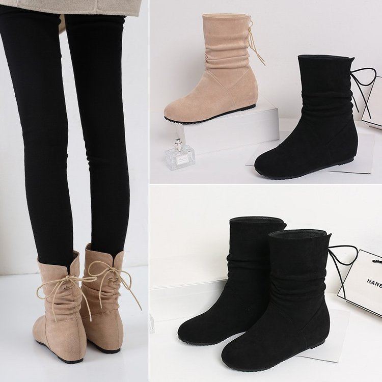 Damen Stiefeletten Rutschfest Elastisch Schick