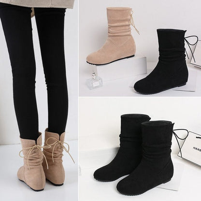 Damen Stiefeletten Rutschfest Elastisch Schick