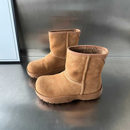 Fellgefütterte Winterstiefel Damen Warm Robust