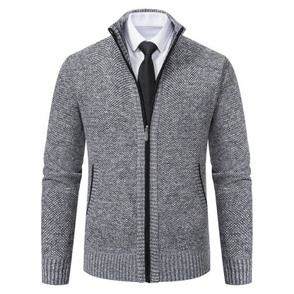 Herren Strickjacke Elegante Reißverschluss Modern