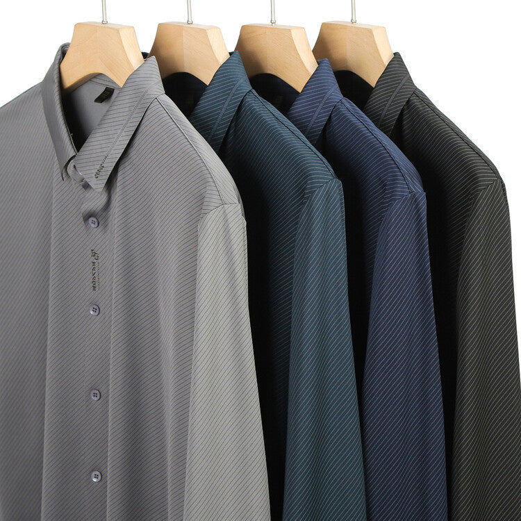 Herren Hemdbluse Atmungsaktiv Elegante Business