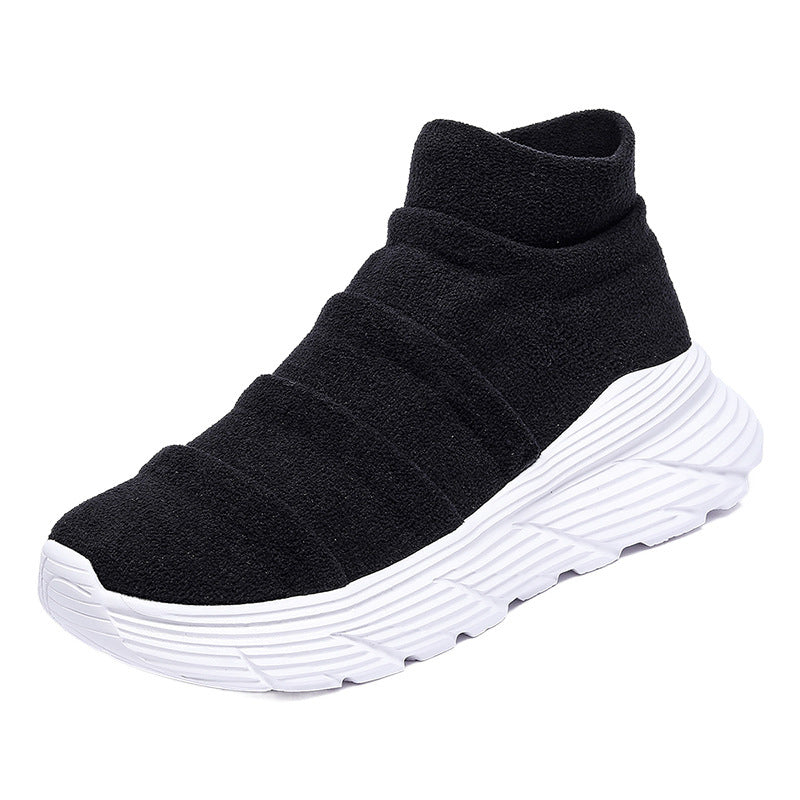 Damen Sneaker High-Top Elastisch Bequem Sportlich
