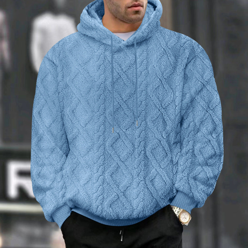 Herren Hoodie Soft Fleece Warm Kuschelig