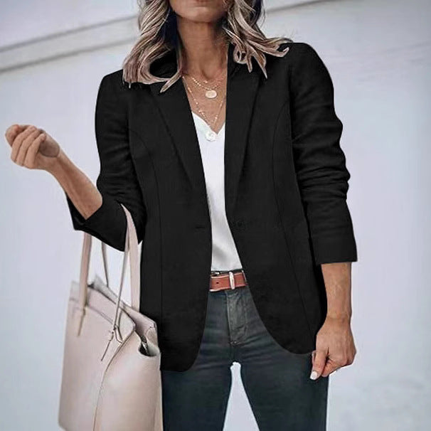 Damen Blazerjacke Elegante Slim Fit Modern