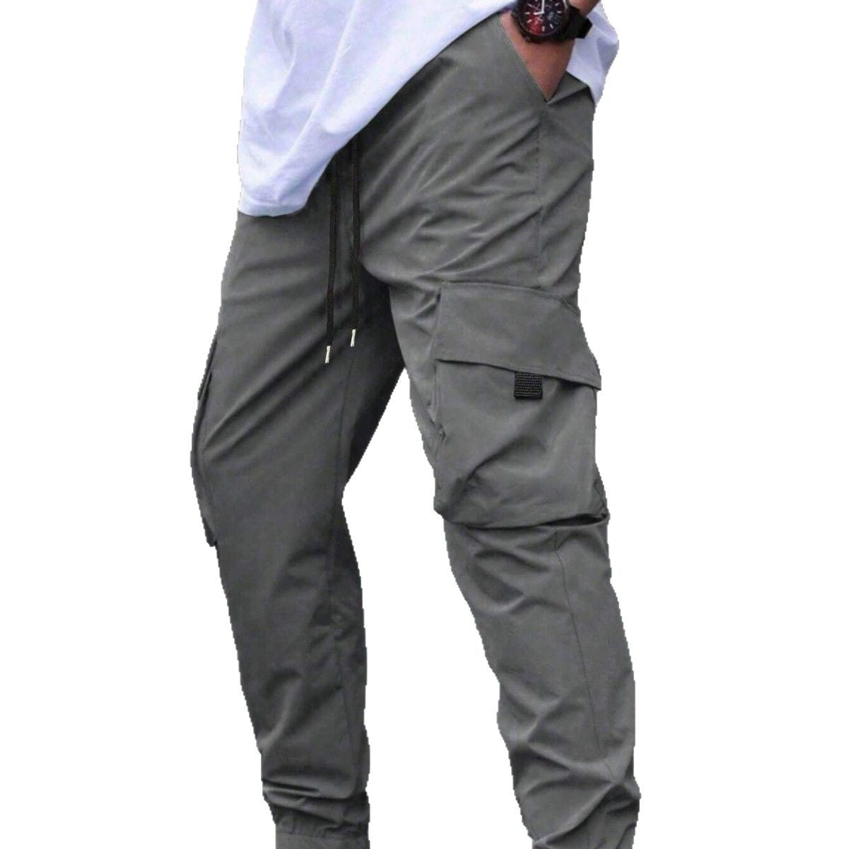 Herren Cargo-Hose Bequem Vieltaschen Elastisch