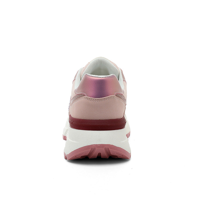 Damen Sneaker Bequem Laufsohle Dick Mode