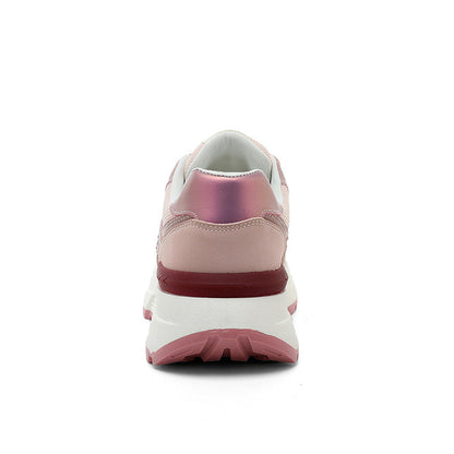 Damen Sneaker Bequem Laufsohle Dick Mode