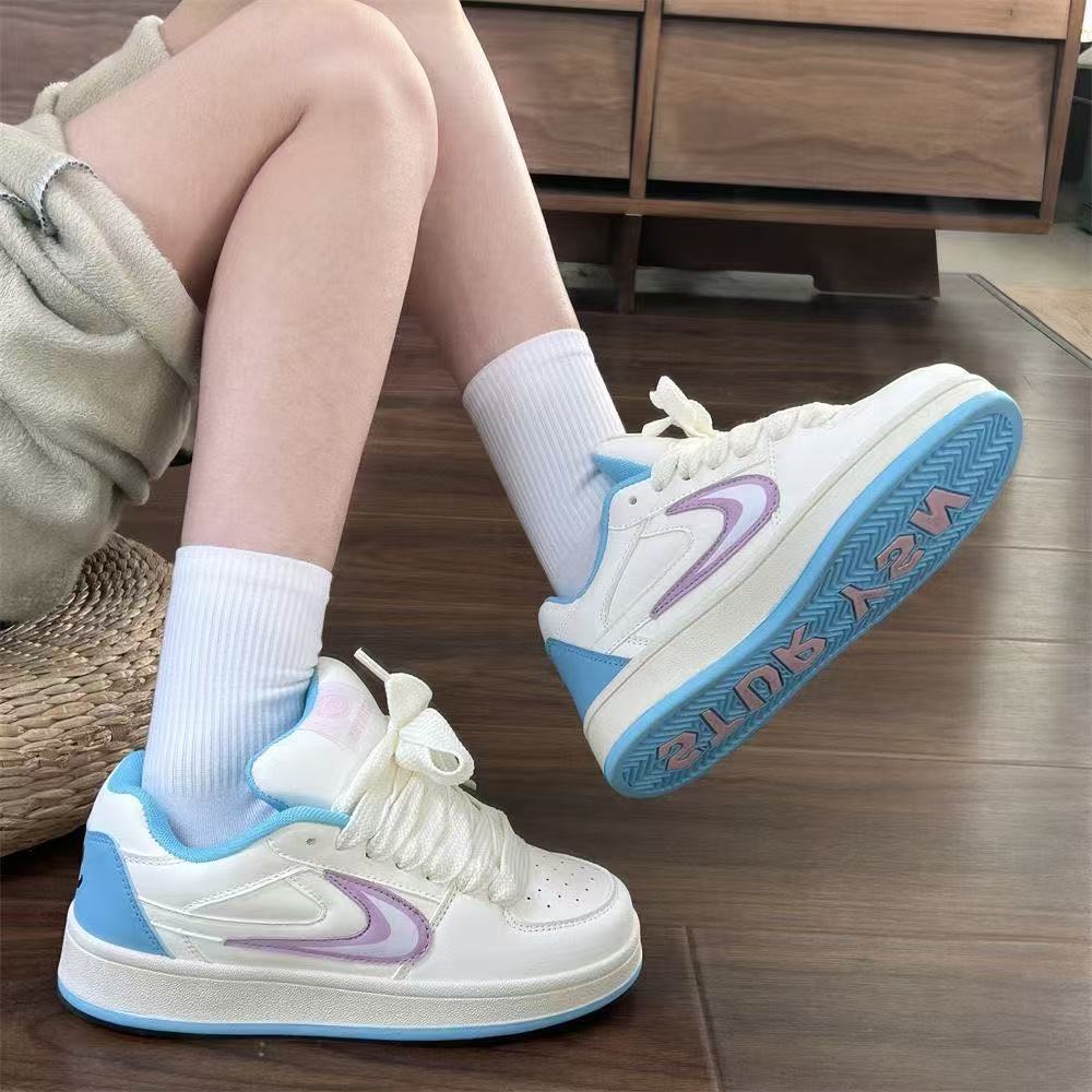 Damen Sneaker Sportlich Bunt Schnürsenkel