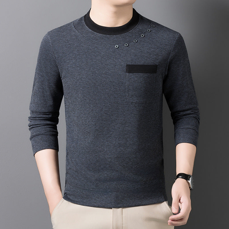 Modisches Herren Sweatshirt mit Brusttasche und coolem Design