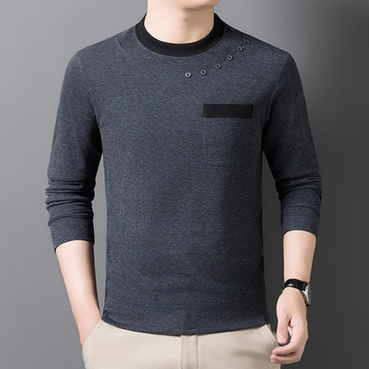 Modisches Herren Sweatshirt mit Brusttasche und coolem Design