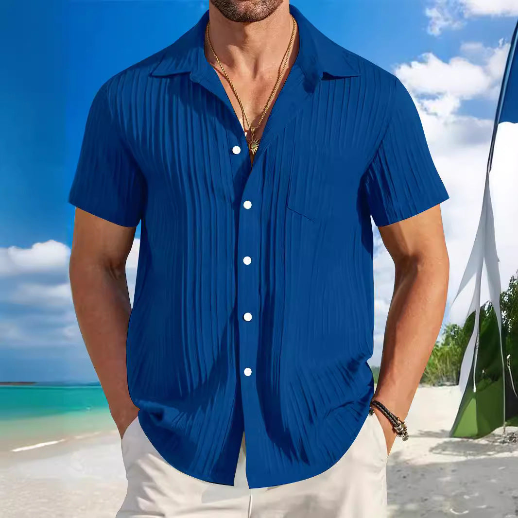 Herren Strandhemd Kurzarm Modern Berlin Style