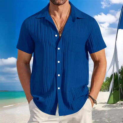 Herren Strandhemd Kurzarm Modern Berlin Style