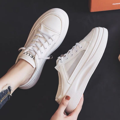 Damen Sneaker Slip-On atmungsaktiv Netzoptik Weichlaufsoler