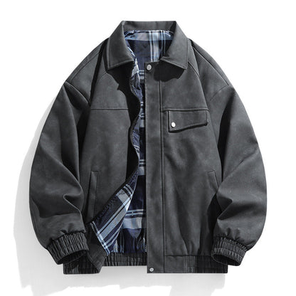 Herren Jacke Lässig Utility Stil Mit Brusttaschen - BerlinGlamour