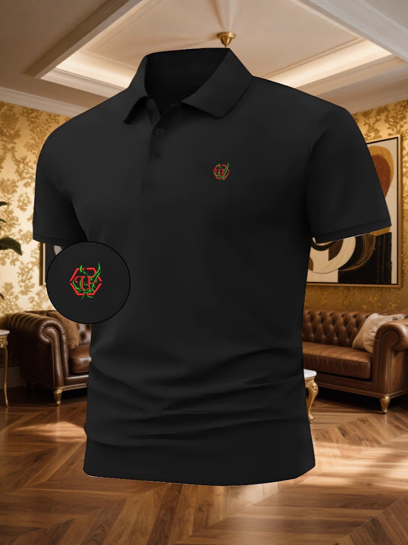 Herren Polohemd Modern Schnitt Edles Design