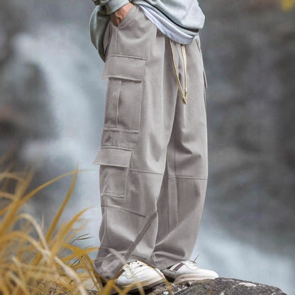 Herren Cargo-Hosen Bequem mit Seitentaschen und Relaxed-Fit