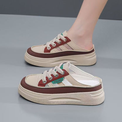 Damen Sneaker Plateau Komfortabel Trendy Heidi Schuhe