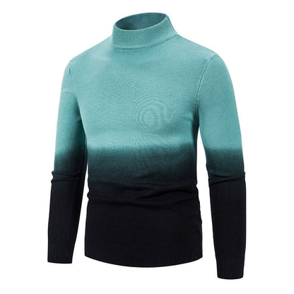 Herren Rollkragenpullover Farbverlauf Modern Style