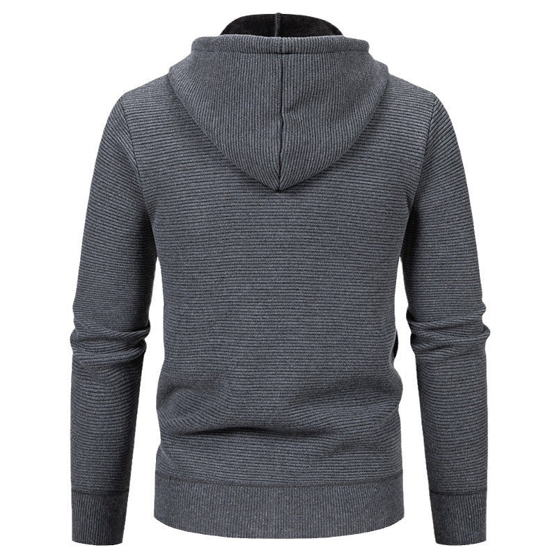 Herren Fleecejacke Sportlich Hochkragen Reißverschluss