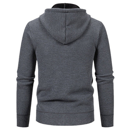 Herren Fleecejacke Sportlich Hochkragen Reißverschluss