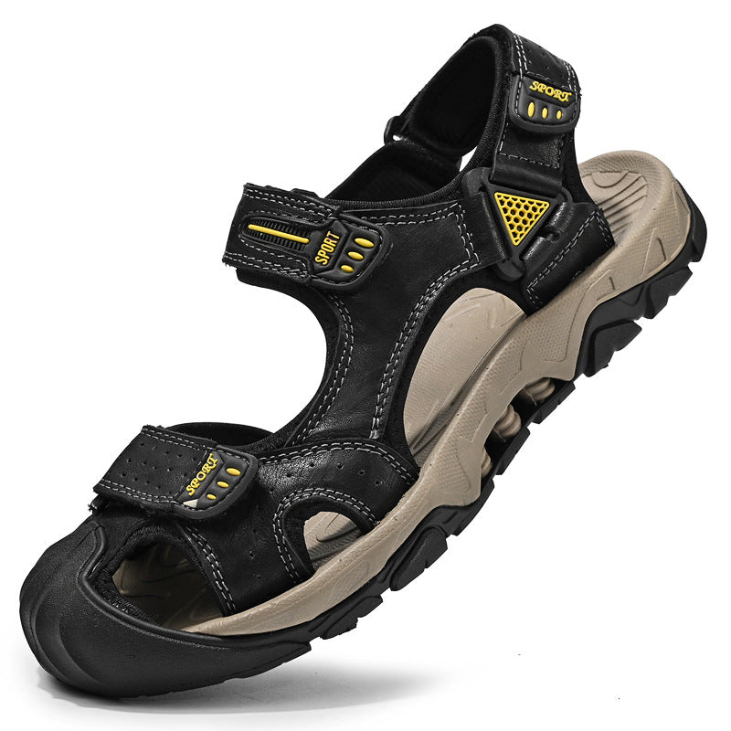 Herren Sandalen Sportlich Freizeit Klettverschluss Rutschfest