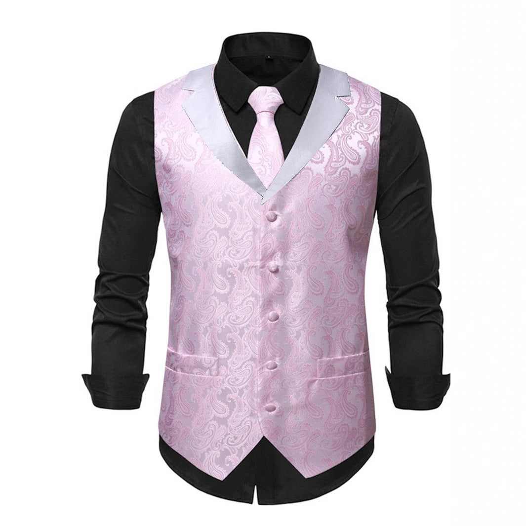 Elegante Herren Weste mit Paisley Muster Modern