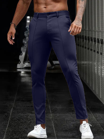 Herren Anzughose Slim Fit Modern Sportlich Elegant