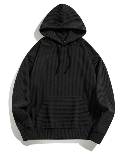 Herren Kapuzenpullover Kuschelig mit Kängurutasche Modern