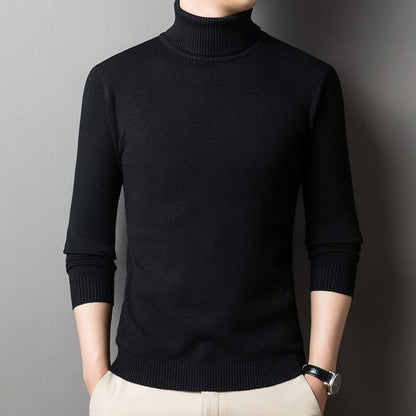 Herren Pullover Rollkragen Figurbetont Modern