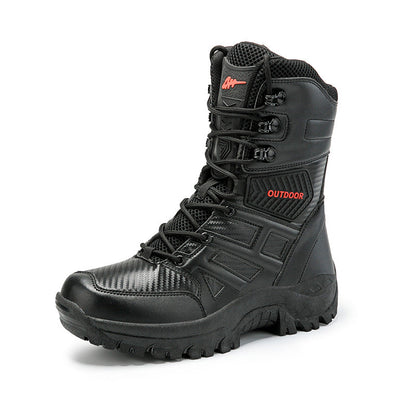 Herren Stiefel Tactical Militärstil mit Reißverschluss
