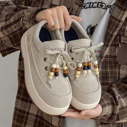 Damen Sneaker Modisch mit Ornamenten Schnürsenkeln - BerlinGlamour
