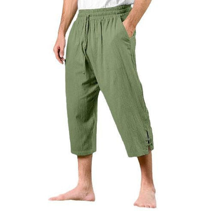 Herren Strandhose Bequem Mit Seitenschlitzen Sommer