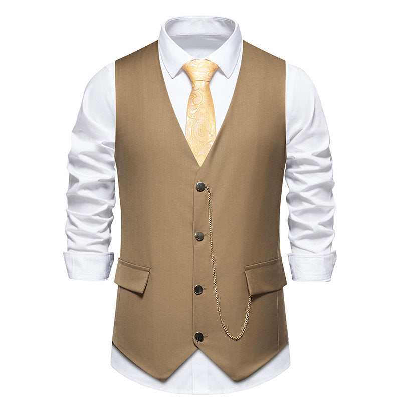 Herren Weste Elegant Modern mit feinen Details