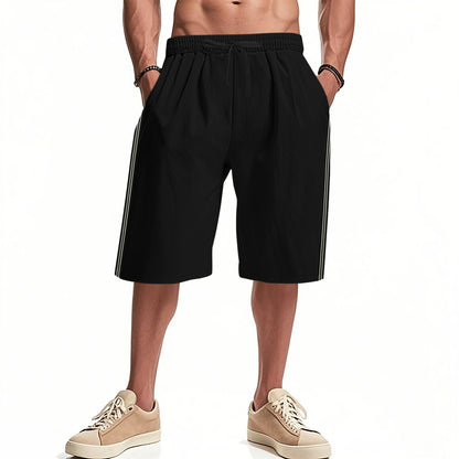 Herren Sporthose Elastisch Mit Seitentaschen Freizeit