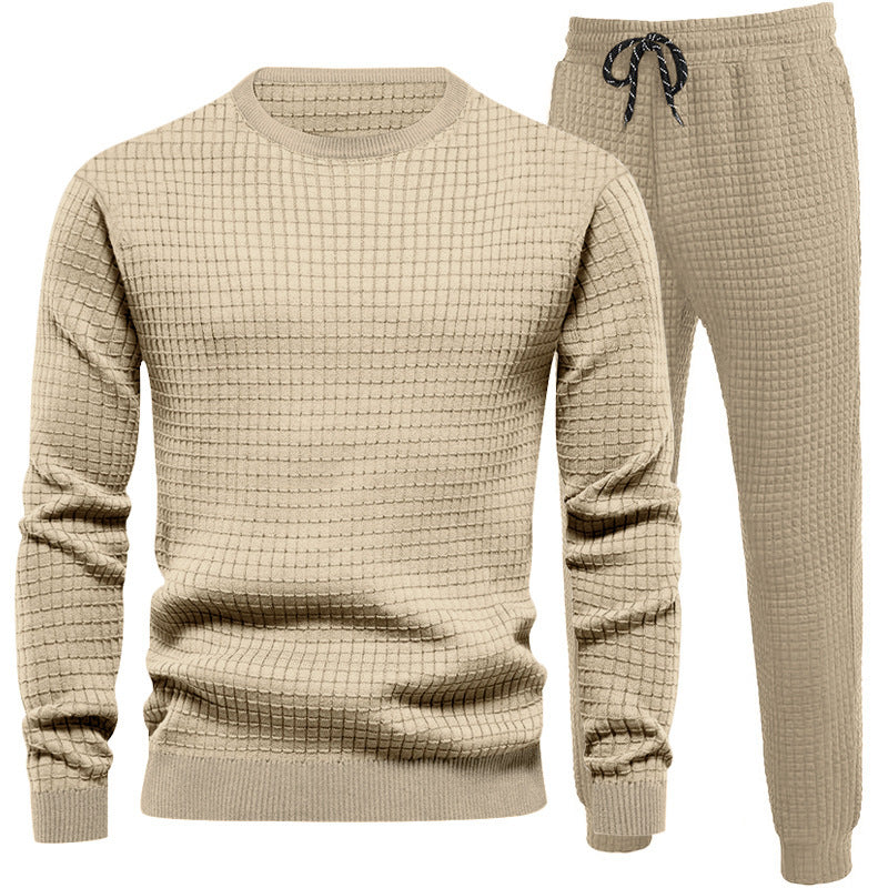 Herren Sportanzug Joggingset mit Struktur Optik Modern