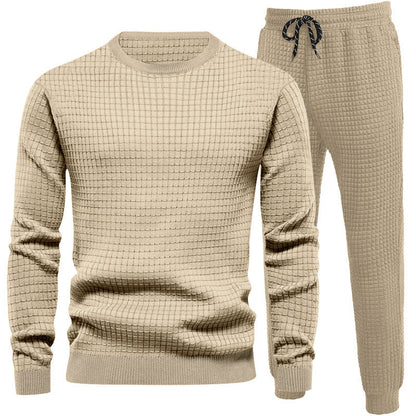 Herren Sportanzug Joggingset mit Struktur Optik Modern