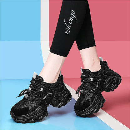 Damen Sneaker Sportlich Chunky Weiche Laufsohlen - BerlinGlamour