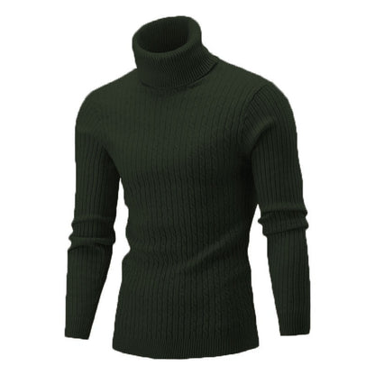 Herren Rollkragenpullover Feinripp Hochwertig Elegannt