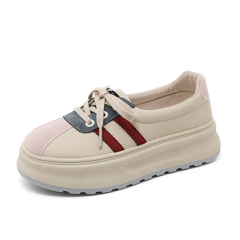Damen Plateauschuhe Metallic Details Rutschfest Schick - BerlinGlamour
