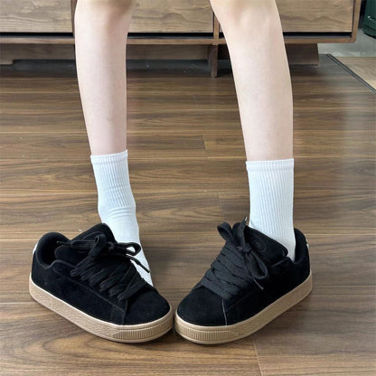 Damen Sneaker Weiches Nubukleder Rutschfest
